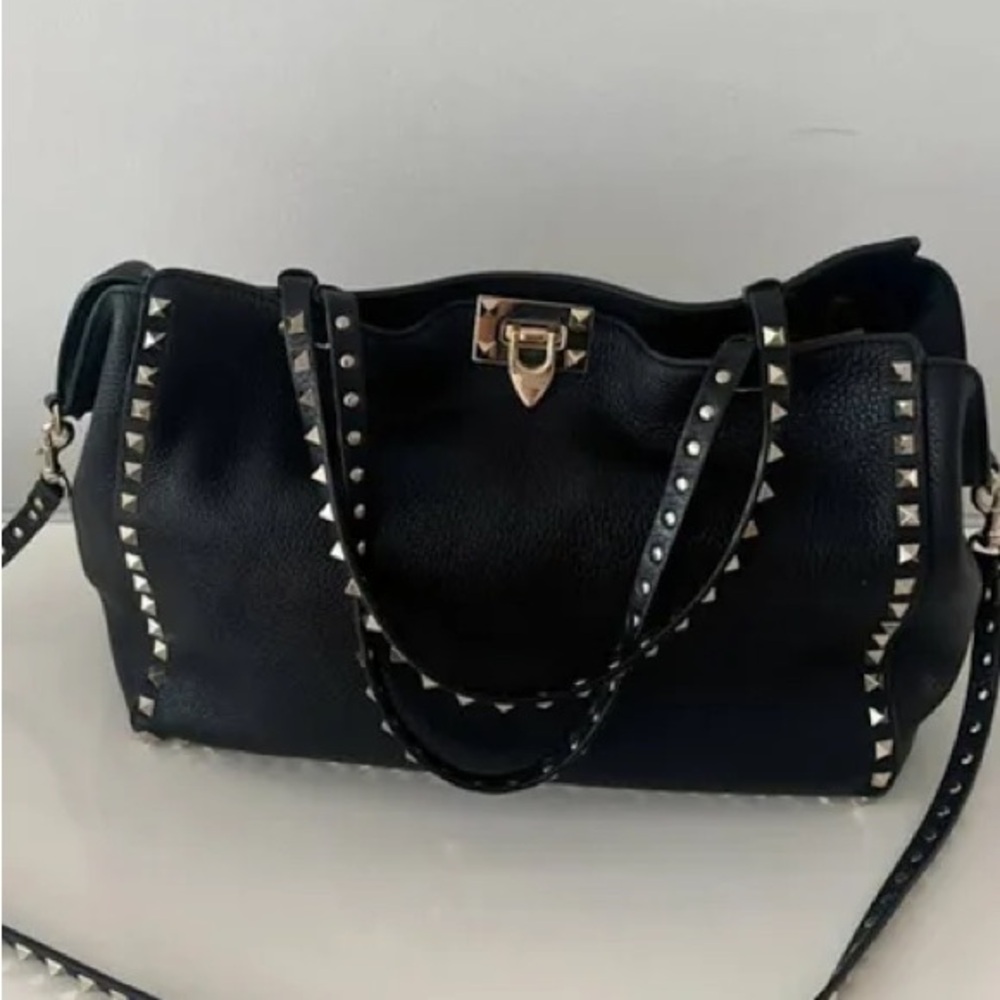 Studded Black Handbag